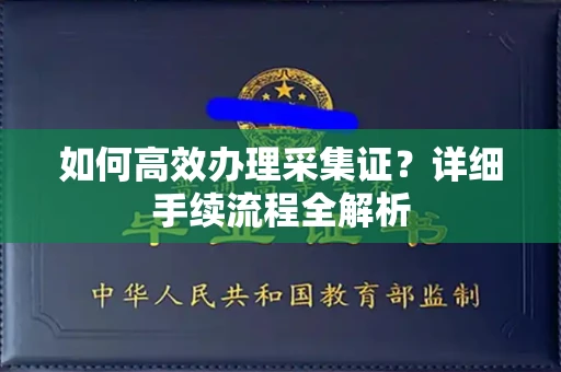 无锡如何高效办理采集证?详细手续流程全解析